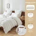 thumbnail image 3 of Juego de funda de edredón Simple&Opulence 100% lino blanco Queen, 3 of 9