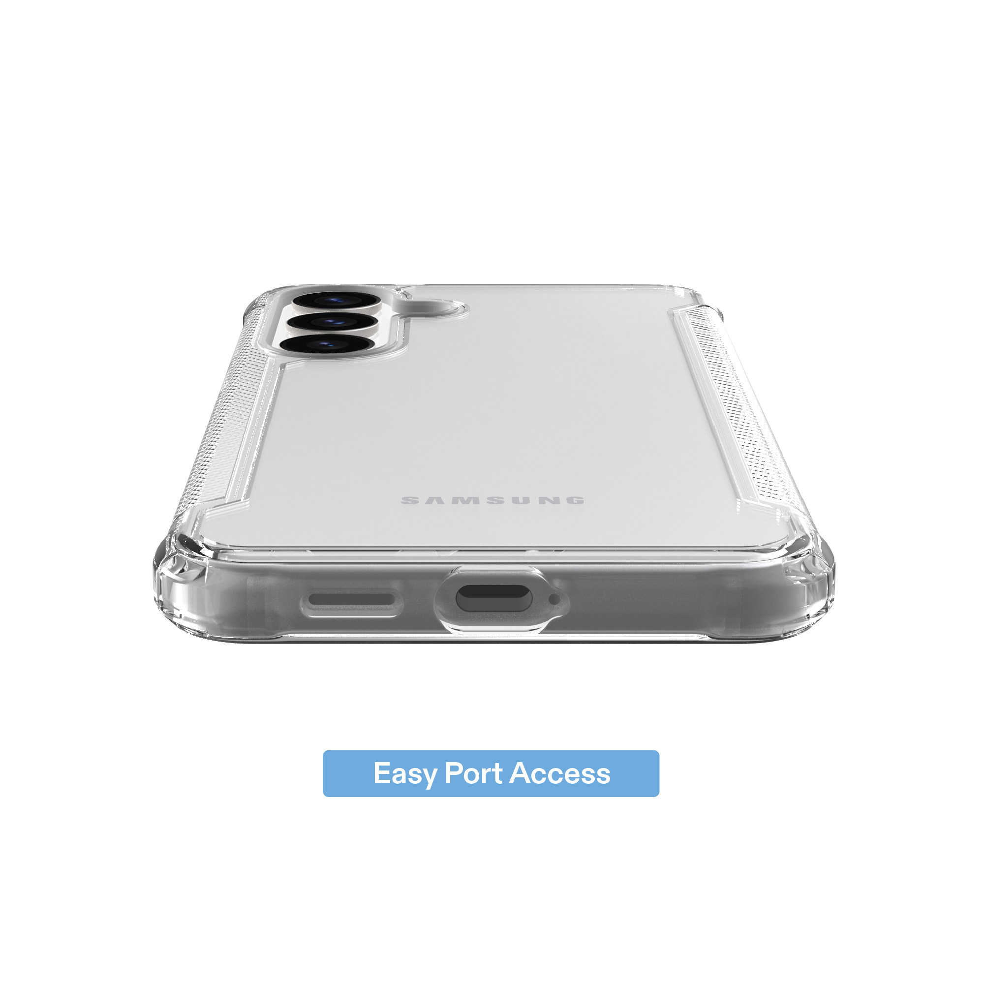 onn Dual-Layer Case for Samsung Galaxy S25/S24 Clear photo 6