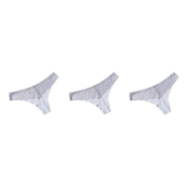 Minnieouse Bragas de tiro bajo ropa interior de mujer Tanga bragas sin costuras diseño de encaje Sexy atractivo elasticidad transpirable luz XXL Type1 NO1