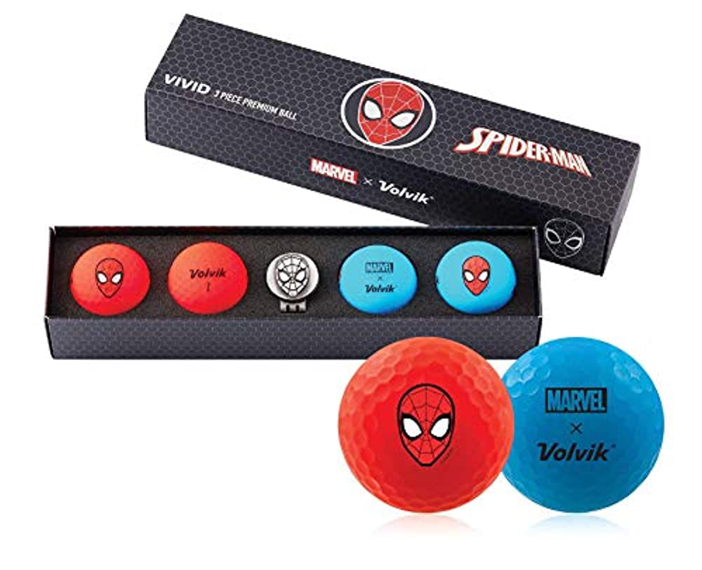 Volvik Golf Limited Edition Marvel X Gift Sets (Spider Man)