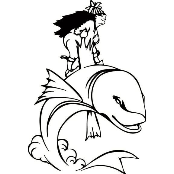 Do It Yourself Wall Decal Sticker Jumping Fish Animal Kids Boys Bedroom 14x28"