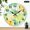 10x10in, variant on Patifu Wall Clock Battery Operated, Citrus Ice Wash Print, Battery Operated (AA Not Included), Lobby Corridor Dining Room Bedroom Office Classroom