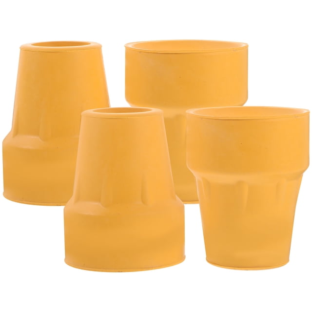 FESTFENDS 4Pcs Walker and Cane Tips Anti Skid Rubber Protectors for Climbing Mobility