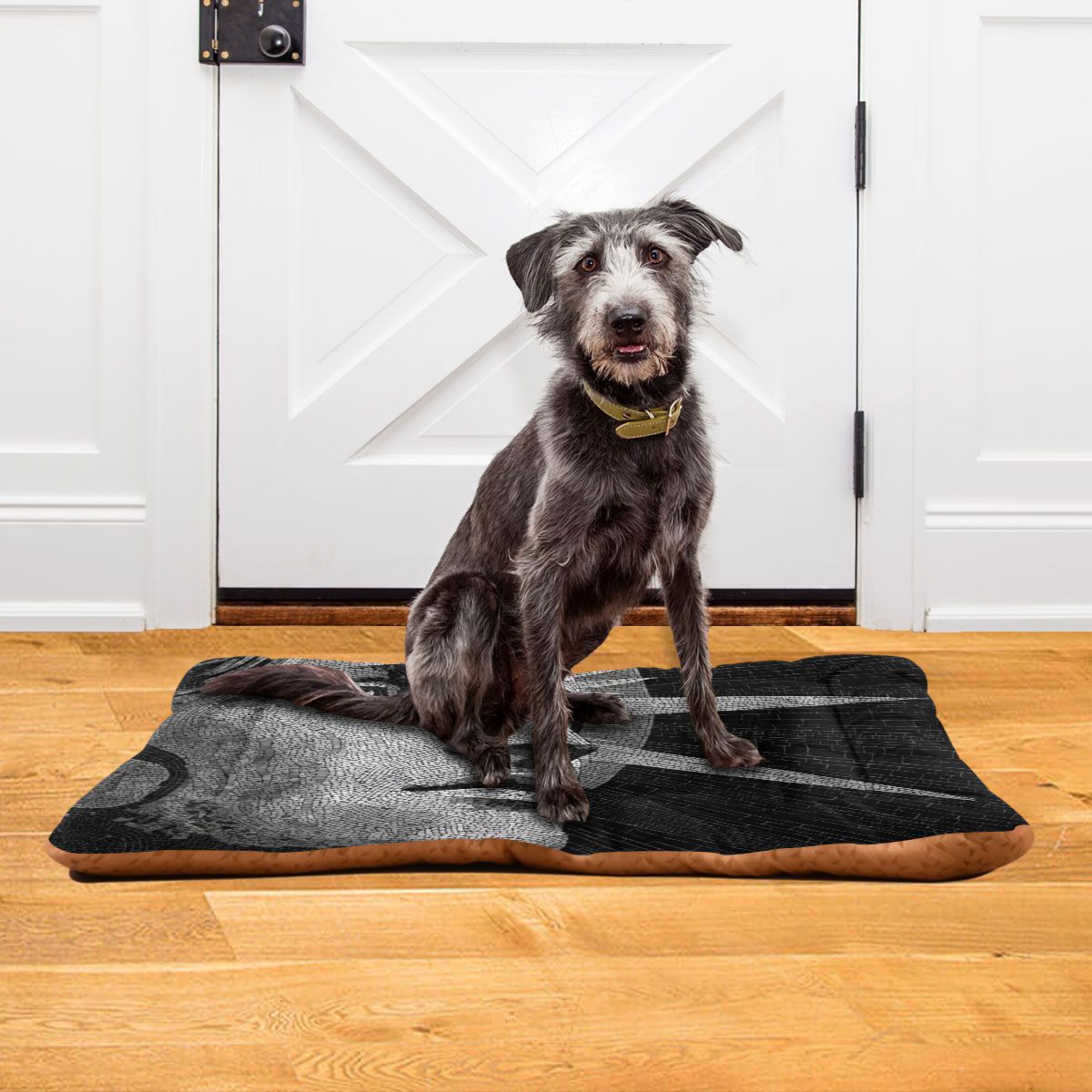 Cozy Mat Pet Bed Indoor Outdoor Warm Soft For Cat Dog Puppy(S/M) Black&white Mosaics