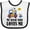White and Black, variant on Inktastic Farmer Cow My Great Aunt Loves Me Boys or Girls Baby Bib