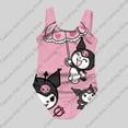 thumbnail image 2 of Traje de baño de una pieza de verano para niñas, traje de baño con estampado 3d de dibujos animados lindo Kuromi para mujeres, ropa de baño sin mangas para niñas, 2 of 5