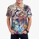 thumbnail image 1 of Balery Vibrant Leopard In Flowers Camisa Polo de Hombre con Estampado, de Manga Corta y Tejido Medio, Camisa Tipo Golf Polo-X-Large, 1 of 6