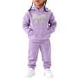 thumbnail image 5 of RMGVDSD Girls Sweatsuit Fall Bow Print Hoodie Sweatshirt Pants Set with Pockets Casual Two Piece Outfit Comfortable Stylish Clothing, 5 of 6
