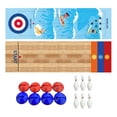 thumbnail image 3 of Juego de bolos de mesa de mesa Portable Mat de planta Padre Interactivo Interactivo Juego familiar Juego para fiesta en el interior Fiesta de al aire Bolas rizadas de 30 mm, 3 of 8