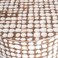 thumbnail image 4 of New Hampton Coconut Shell Round End Table, White Patina, 4 of 6