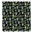 thumbnail image 3 of Ambesonne Cactus Spring Flower Shower Curtain, Succulent Type, 69"Wx84"L, Charcoal Grey and Green, 3 of 3