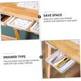 thumbnail image 3 of Under Desk Storage Drawer 2PCS Self Adhesive Hanging Organizer Box Compact White for Home Office Desktop Use, 3 of 5