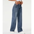 thumbnail image 5 of Women Wide Leg Jeans High Waist Baggy Jean Loose Boyfriend Jeans Denim Pants Y2K Blue S, 5 of 9
