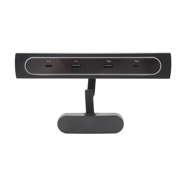 Consola central Estación de acoplamiento USB Hub 4 en 1 USB LED Hub Cargador multipuerto Reemplazo del divisor alimentado para Tesla 3 Y 2021 y posteriores