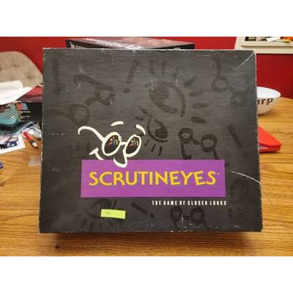Pre-Owned Mattel SCRUTINEYES Game 1992 Visual Trivia Game