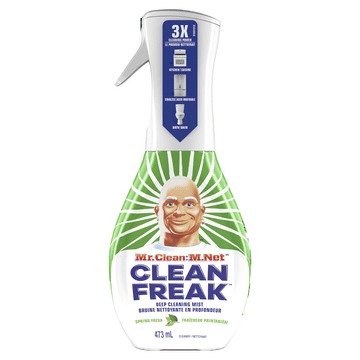 - Mr. Clean, Clean Freak Deep Cleaning Mist Multi-Surface Spray, Spring Fresh Scent Starter Kit, 1 count