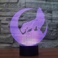 thumbnail image 4 of 3d Wolf Night Light Animal Table Lamp Decor Table Desk Optical Illusion Lamps 7 Color Changing Lights Led Table Lamp Home, 4 of 5