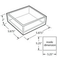 thumbnail image 4 of Azar Displays 556204 5.875" x 5.875" Deluxe Clear Acrylic Square Tray Organizer for Desk or Counter, 4 Pack, 4 of 6