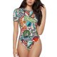 thumbnail image 1 of Fotbe Cute Nautical Body de Mujer con Cuello Redondo y Mangas Cortas, Sin Mangas Ajustado, Suave, Cómodo y Básico-Small, 1 of 7