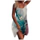 thumbnail image 2 of Vestido de playa para mujer Tirantes sin mangas casuales sueltos con estampado de verano Pompotops  qyievc1268, 2 of 6