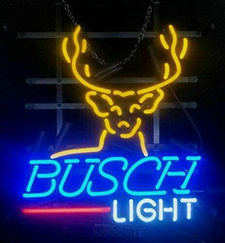 New Busch Beer Deer Light Lamp Party Wall Decor Neon Sign 17"x14" 