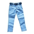 thumbnail image 2 of Ropa de muñeca de figura de tela, pantalones de figuras de con cinturón, pantalones de 1/6 para juego, casa de muñecas, , Azul claro, 2 of 5