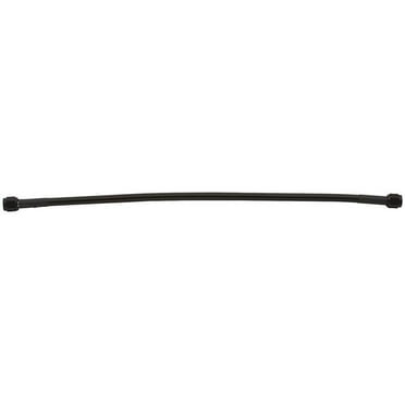 Allstar Performance ALL48353 18 in. No. 4 Two -4 Straight Ends Coated Braided Line Hose, Black