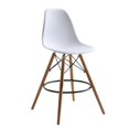 thumbnail image 1 of Fine Mod Imports FMI10110-25r-WHITE Woodleg Counter Chair Round Base, White, 1 of 1