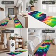 thumbnail image 5 of Colorful Tie Dye Pattern Kitchen Rugs Sets Of 3,Kitchen Runner Rugs Non Skid Washable,Decorative Kitchen Floor Mats for Kitchen,Sink,Laundry,17"x30"+ 17"x47" + 17"x59", 5 of 6