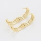 thumbnail image 5 of Arracadas Medianas Dama con Cristales Swarovski Oro 14K Lam dorado Unitalla, 5 of 7