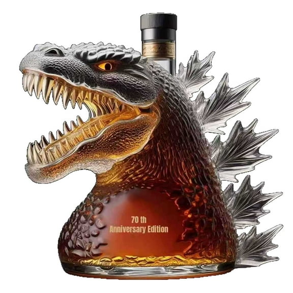 330ML Whiskey Decanter Bottle - Walking Dinosaur Monster Art Statue Glass Whiskey Bottle Holiday Gift For Father And Boyfriend