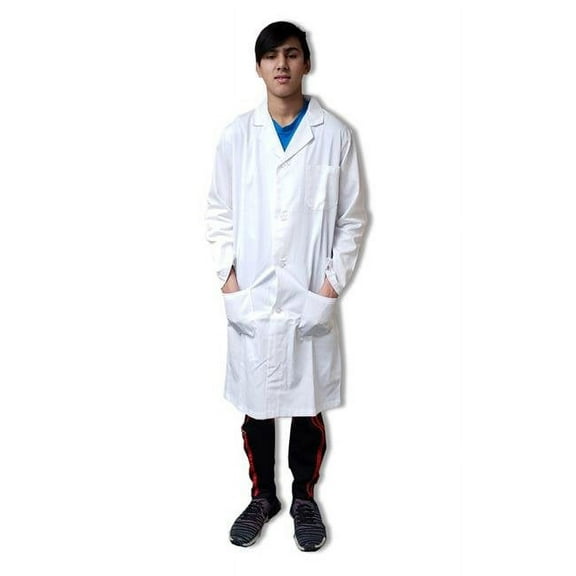 DR Uniforms 2015049 Kids Lab Coat, White - Size 16 to 18