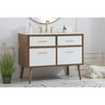 thumbnail image 2 of Elegant Decor Boise 42" MDF Bathroom Vanity with Backsplash in White, 2 of 8