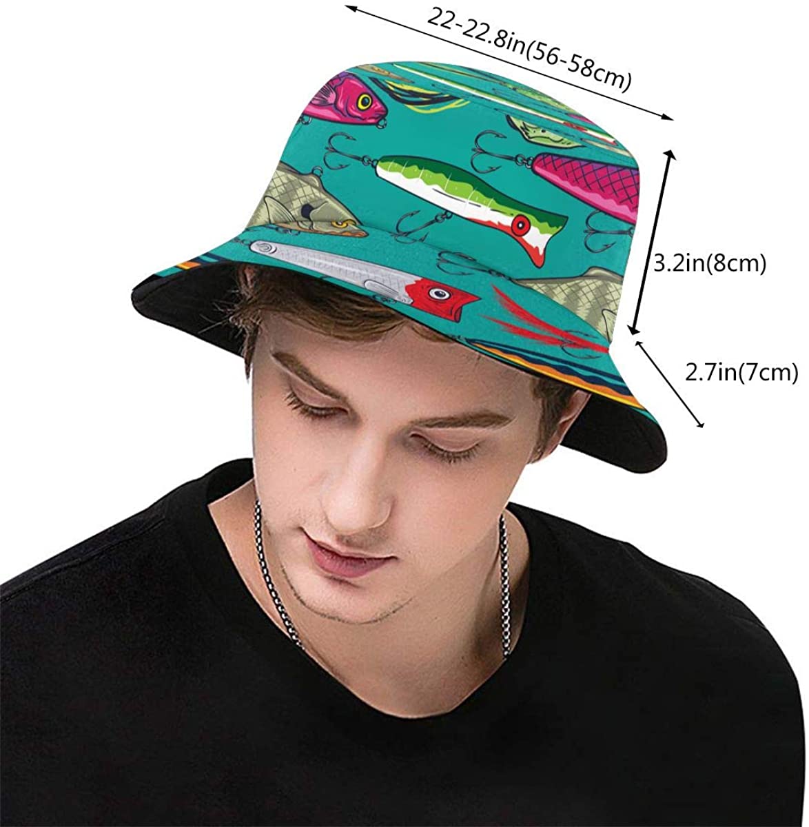 Colorful Fishing Lures Unisex Bucket 