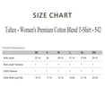 thumbnail image 3 of Tultex Women's Premium Cotton Blend T-Shirt, 50/50 Ring-Spun USA Premium Cotton/Polyester, 4.3 oz. Assorted Short Sleeve Crewneck Tees, Multi Pack Solid T-shirts (Bright Color 6 Pack, L), 3 of 8
