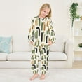 thumbnail image 5 of Fluffy Pajamas Set Fuzzy Winter Warm Pj Sets Pullover Tops and Long Pants Arch Motif X-Large, 5 of 8