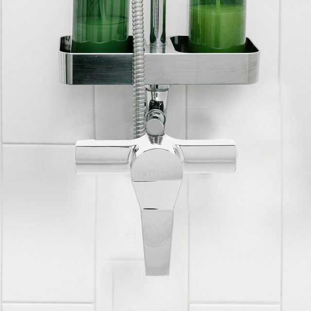 FUEENIRVA Robinet de Baignoire Mural Salle de Bain Argent 1Pcs