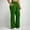 Green plus size straight leg pants a1, variant on Usloyux Women Plus Size Straight Leg Pants High Waisted with Pockets Solid Casual Long Lounge Trousers Travel Beach, Khaki 2XL