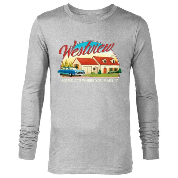 Marvel WandaVision Westview Retro Standard - Long Sleeve T-Shirt for Men - Customized-Athletic Heather