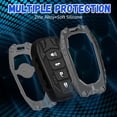 thumbnail image 3 of Key Fob Cover Compatible with Toyota 2025-2026 Keychain Case Holder Protector,Gunmetal, 3 of 6