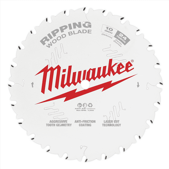 Milwaukee Tool 10" 24T Ripping Circular Saw Blade