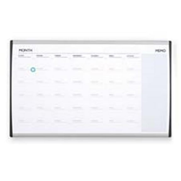 Quartet QRTARCCP3018 Magnetic Dry-Erase Calendar Board- 30in.x18in.- Silver Frame