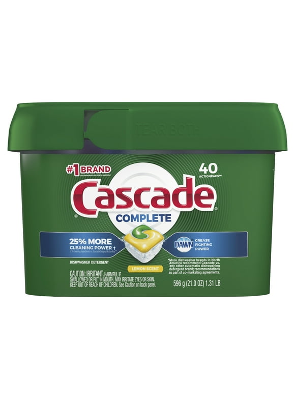Cascade Dishwasher Pods in Cascade