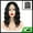Black, variant on Unique Bargains Lace Front Wigs for Women 14" Dark Brown Medium Long Loose Wavy with Wig Cap
