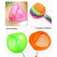 thumbnail image 5 of Zmeidao 2Pcs Kids Telescopic Butterfly Fishing Nets Swimming Pool Cleaning Net Summer Stainless Steel Children Retractable Fishing Net Outdoor Beach Toys Net Bag 7 Colors Optional, 5 of 5
