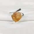 thumbnail image 2 of Natural Citrine Ring, Rough Citrine Gemstone Ring, November Birthstone, Boho Ring, 925 Sterling Silver, Womens Ring, Christmas, Thanksgiving, Handmade, Statement Jewelry, Rough Gemstone Jewelry, 2 of 5