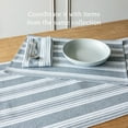 thumbnail image 3 of over&back Set of 4 Woven Placemats - Colorful Dining Table Mat - 100% Cotton - Machine Washable - Kitchen and Home Decor - Blue - 14" L X 20" W, 3 of 9