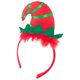 thumbnail image 2 of Cute Christmas Headband Lightweight Holiday Hair Accessory Festive Party Hat Band for Adults Comfortable Xmas Headwear with Charming Elf Design for, 2 of 5