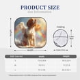 thumbnail image 3 of Naloa Rainbow English Cocker Spaniel Print 2-Piece Windshield Sunshade,Foldable Car Front Window Sun Shades,for Most Sedans SUV Truck-Medium, 3 of 6