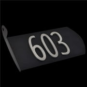 603 Products SPA-A001 Black Aluminum with Nickel Plated Numbers Spira Address Plate